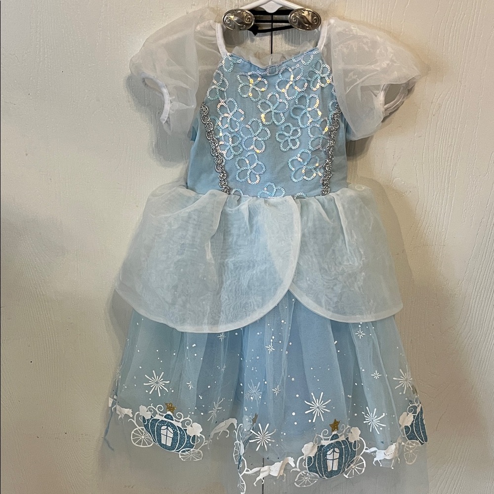 Blue and White Kids Princess Costume